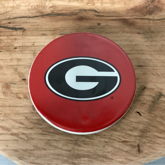 🔴 Georgia Football Bulldogs Ceramic Crafted Coaster - Decor Desk Topper - Picture 6 of 9